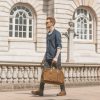 Waxed Canvas & Leather Weekender Bag Duffle Bag - Menswear Outfit Denim Leather Boots Heritage Rugged Style - The Ashdown by Oldfield