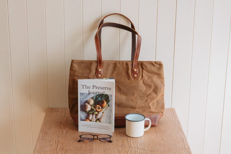 Waxed Cotton Canvas and Leather Tote Bag - Rugged Weatherproof Shoulder Hand Bag Tote - The Halstead Tote in Sandstone Brown by Oldfield