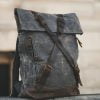 Oldfield Harlington Slate Waxed Canvas & Leather Backpack