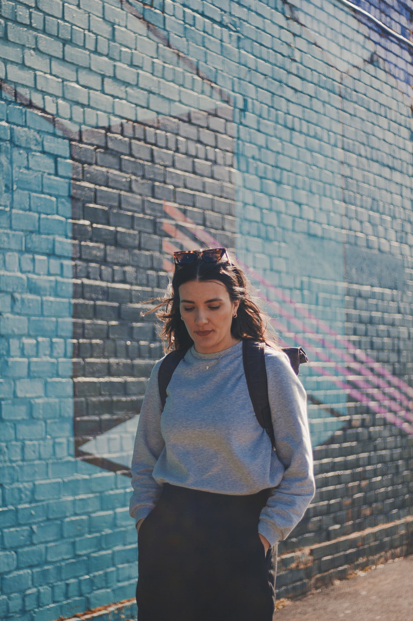 Waxed Cotton Canvas and Leather Backpack Rucksack - Mia Cathcart Liverpool Artist - The Farnborough in Moss by Oldfield