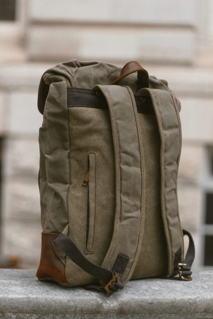 Waxed Cotton Backpack | Waxed Canvas & Leather | Oldfield