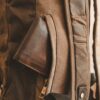 Waxed Canvas Backpack & Leather Roll Top Rucksack - Menswear Denim Rugged Style Flatlay - The Harlington in Sandstone by Oldfield